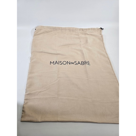 Maison de Sabre Large Leather Weekender Bag Emerald Green Duffel Tote Carry On - Picture 3 of 17